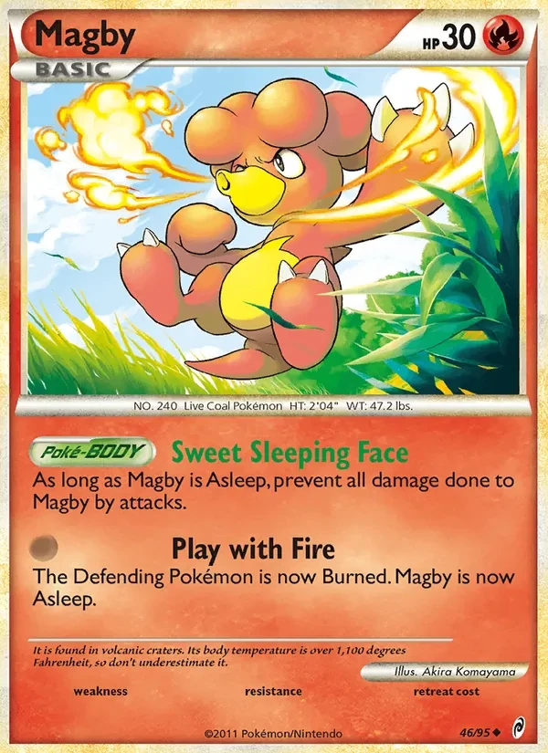Carta Pokémon Magby 46/95 Call of Legends
