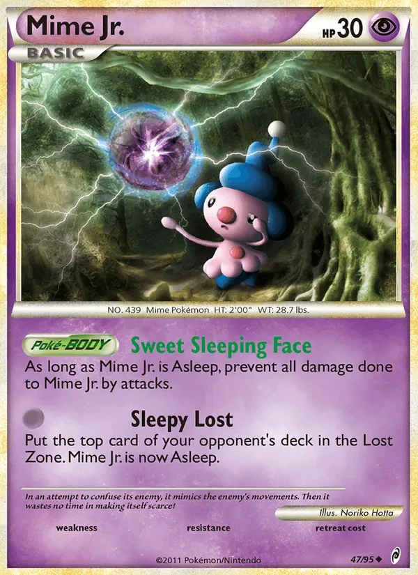 Carte Pokémon Mime Jr. 47/95 Call of Legends