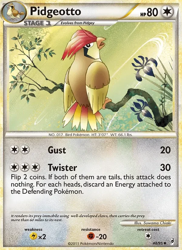 Pidgeotto 48/95 Call of Legends Pokémon card