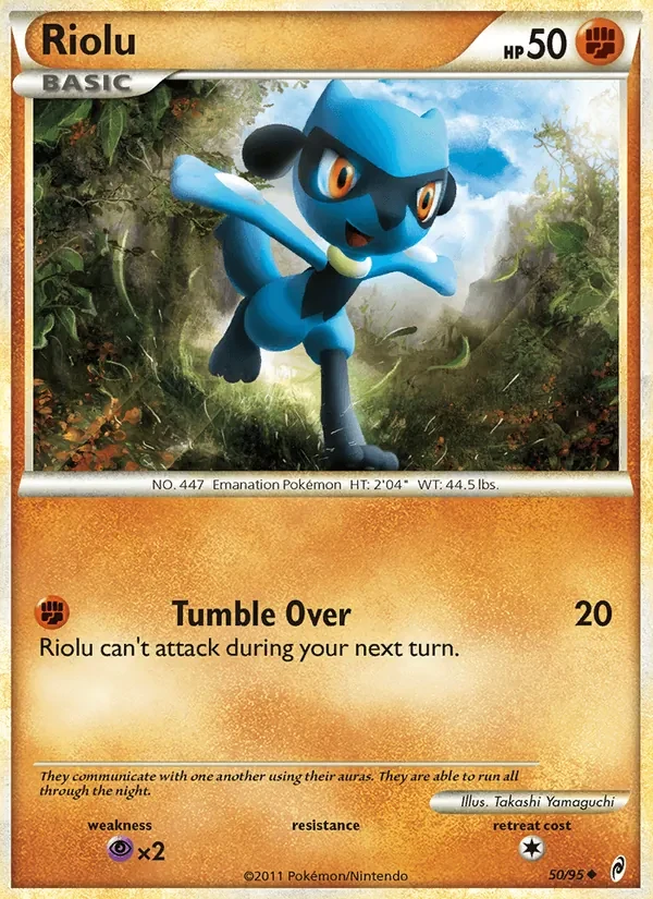 Carta Pokémon Riolu 50/95 Call of Legends