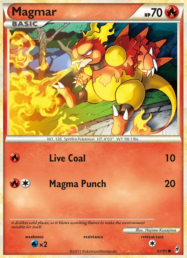 Magmar 62/95 Call of Legends Pokémon Karte