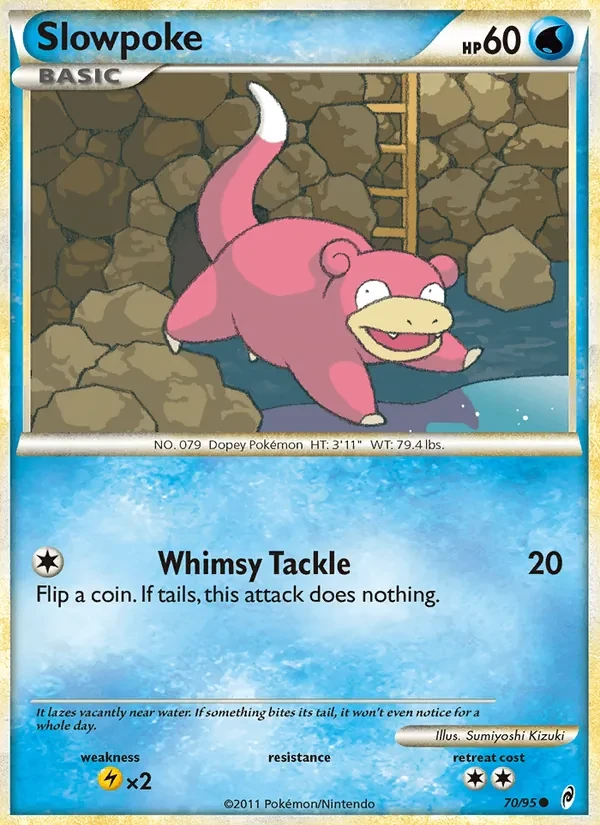 Slowpoke 70/95 Call of Legends Pokémon card
