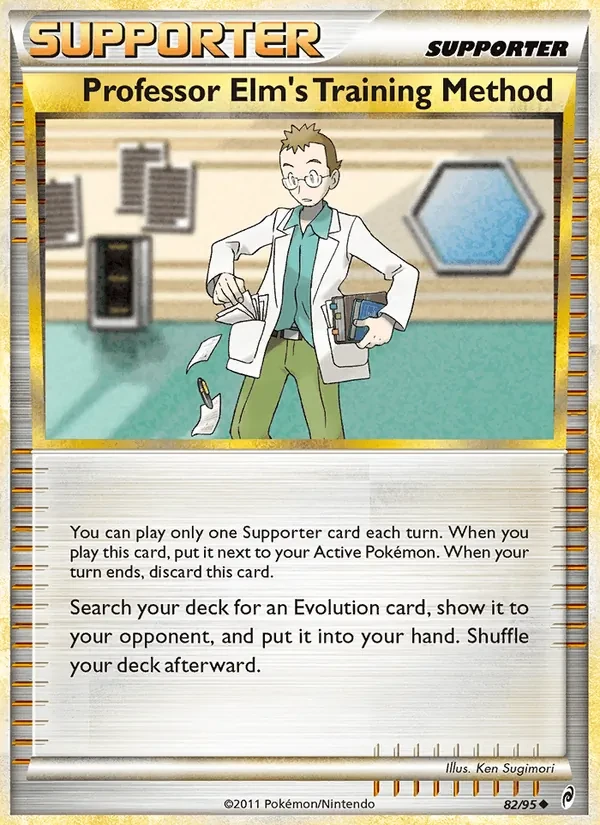 Professor Elm's Training Method 82/95 Call of Legends Pokémon Karte