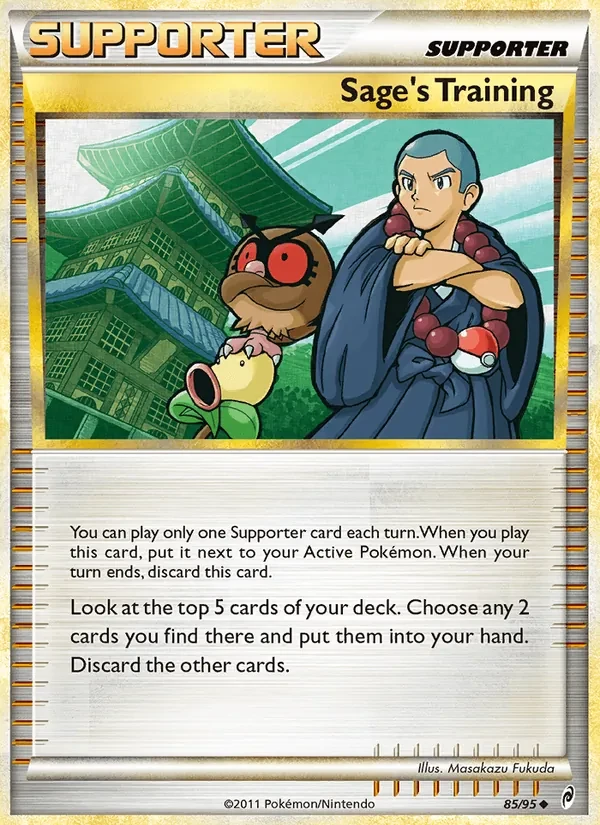 Sage's Training 85/95 Call of Legends Pokémon Karte