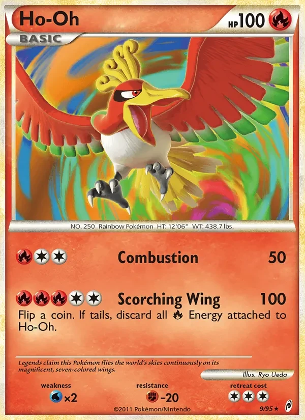 Ho-Oh 9/95 Call of Legends Pokémon card