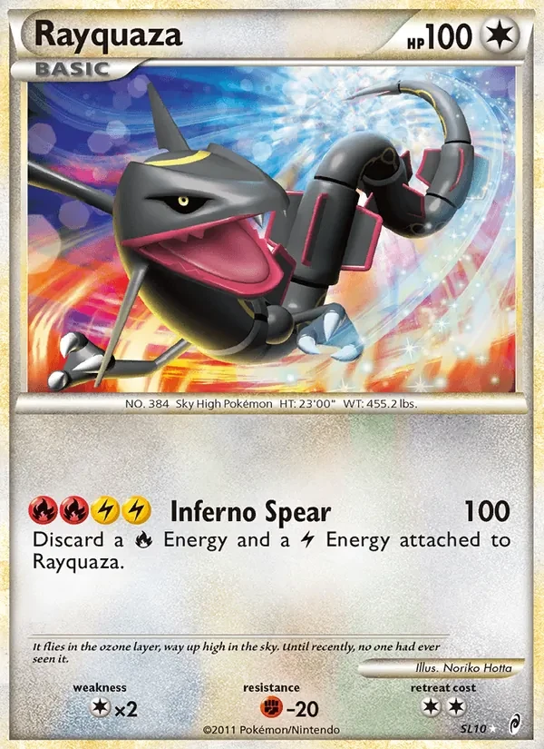 Carta Pokémon Rayquaza SL10 Call of Legends