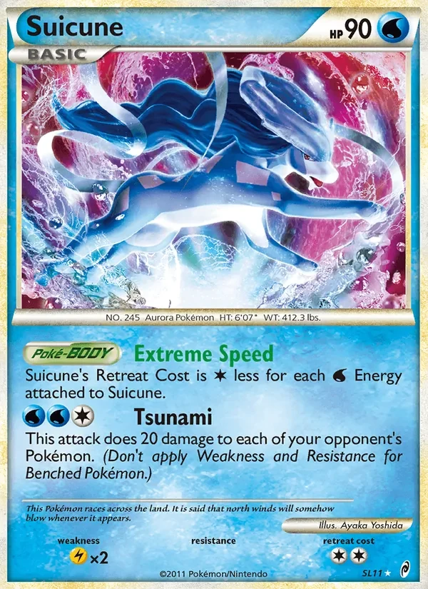 Suicune SL11 Call of Legends Pokémon Karte