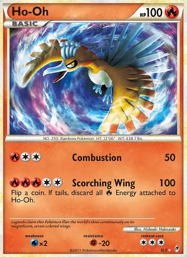 Ho-Oh SL5 Call of Legends Pokémon Karte