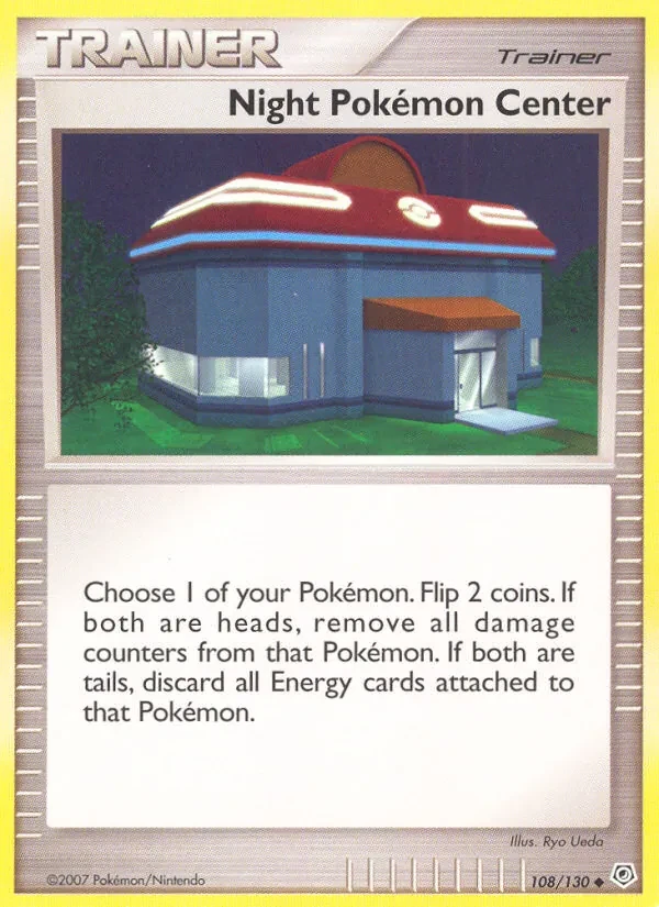 Carta Pokémon Night Pokémon Center 108/130 Diamond & Pearl