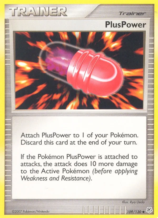 PlusPower 109/130 Diamond & Pearl Pokémon card