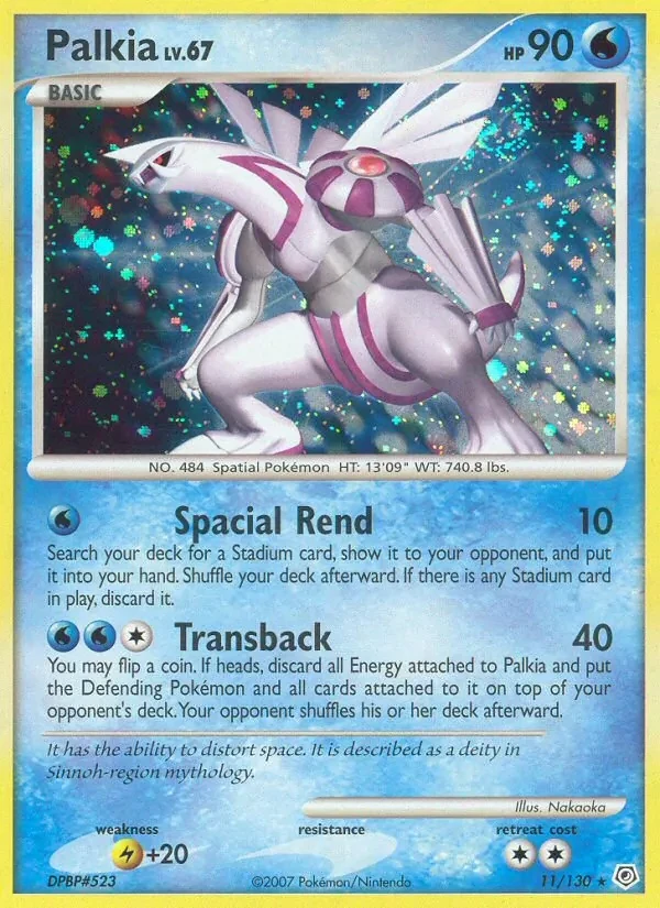 Palkia 11/130 Diamond & Pearl Pokémon kaart