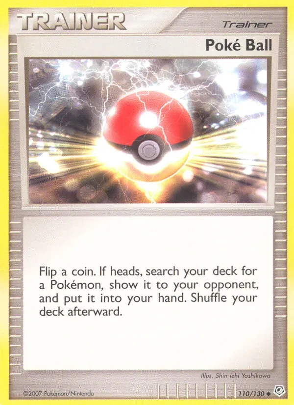 Poké Ball 110/130 Diamond & Pearl Pokémon card