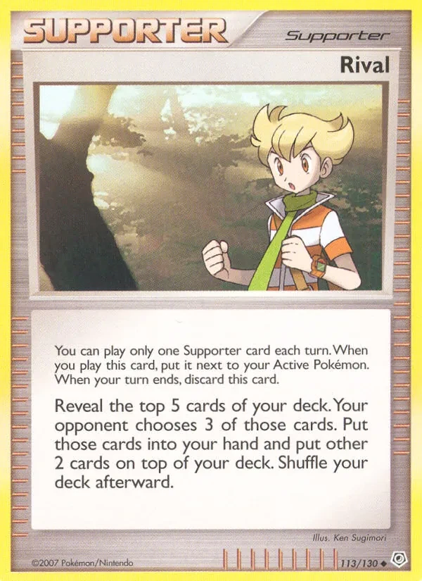 Rival 113/130 Diamond & Pearl Pokémon Karte