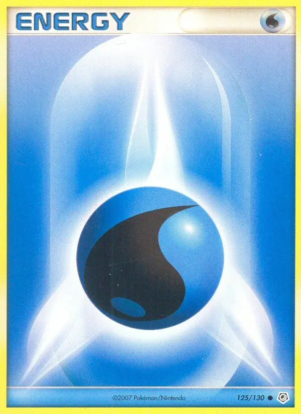 Water Energy 125/130 Diamond & Pearl Pokémon kaart