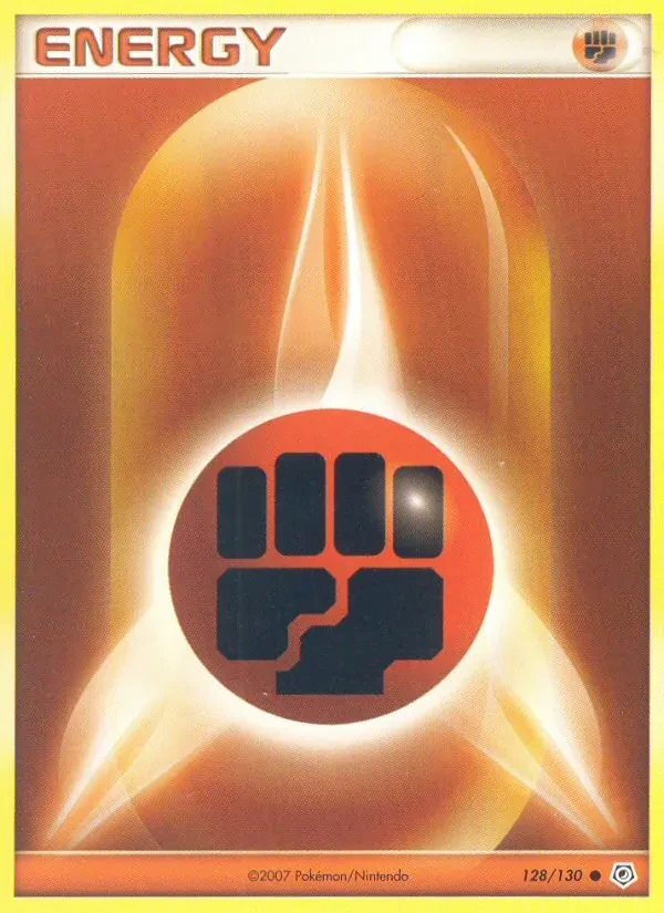 Fighting Energy 128/130 Diamond & Pearl Pokémon card