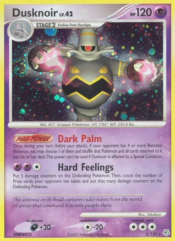 Dusknoir 2/130 Diamond & Pearl Pokémon card