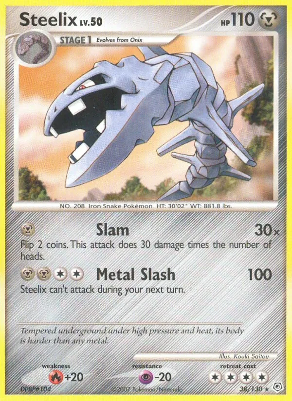 Steelix 38/130 Diamond & Pearl Pokémon Karte