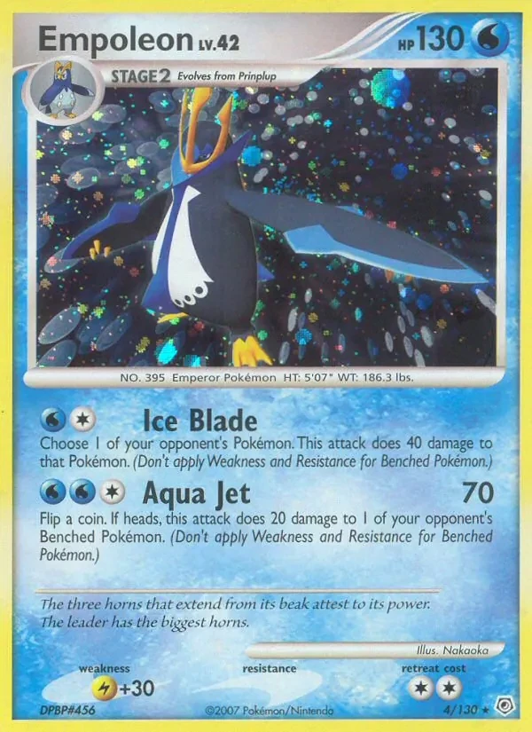 Empoleon 4/130 Diamond & Pearl Pokémon card