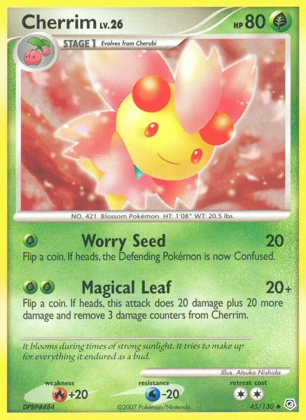 Cherrim 45/130 Diamond & Pearl Pokémon card