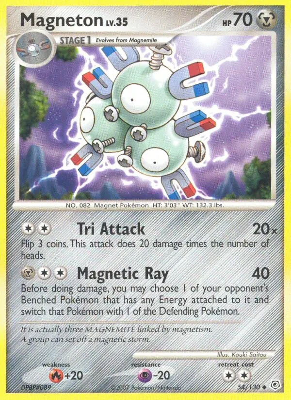 Magneton 54/130 Diamond & Pearl Pokémon card
