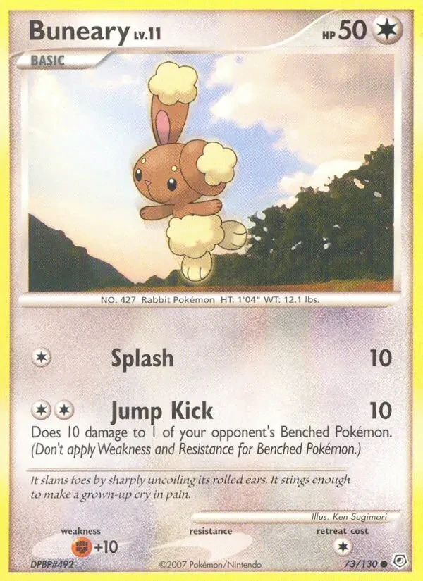 Buneary 73/130 Diamond & Pearl Pokémon card