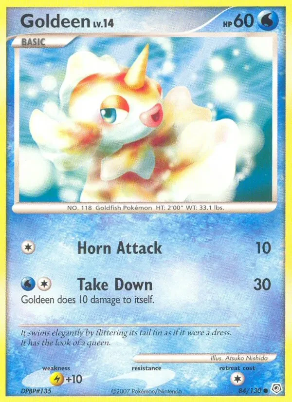 Carta Pokémon Goldeen 84/130 Diamond & Pearl