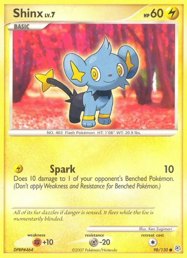 Shinx 98/130 Diamond & Pearl Pokémon card