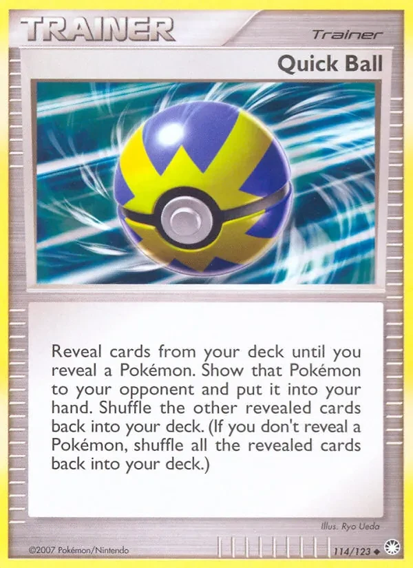 Quick Ball 114/123 Mysterious Treasures Pokémon card