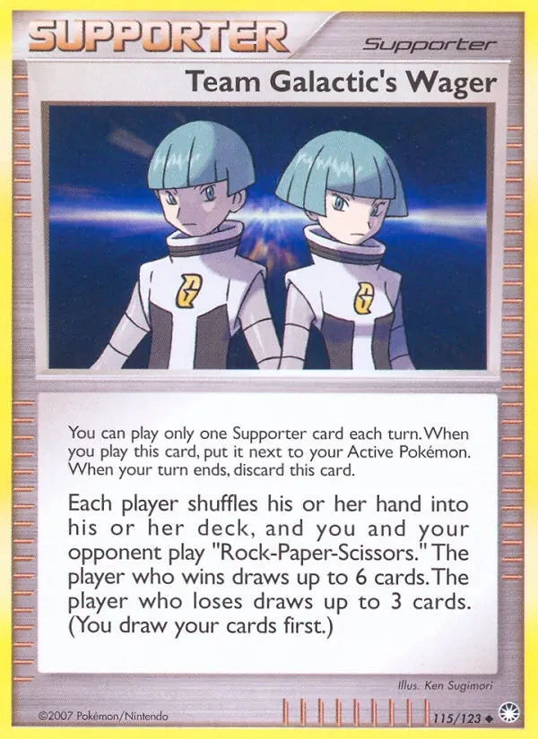 Team Galactic's Wager 115/123 Mysterious Treasures Pokémon card