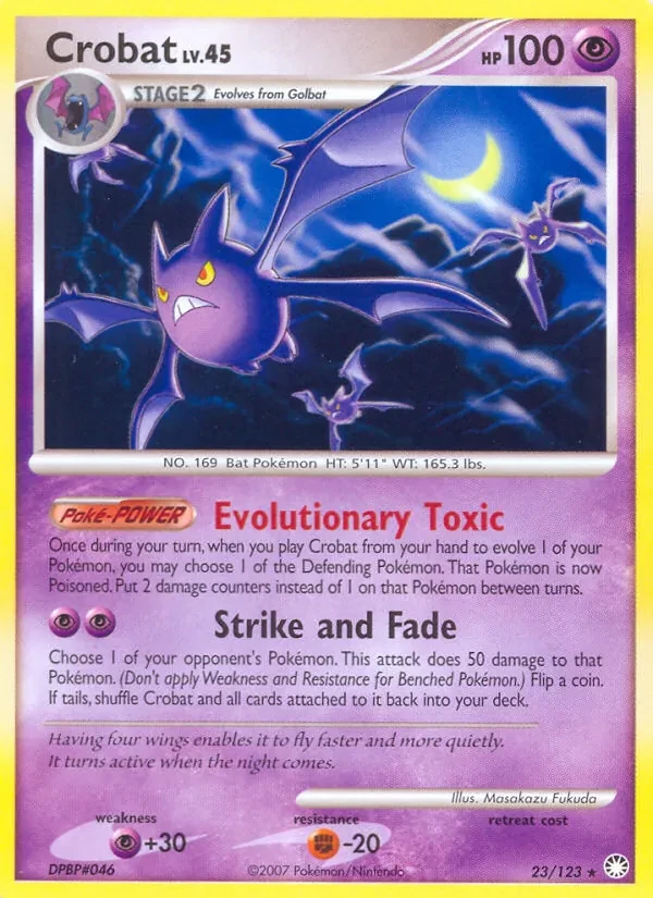 Crobat 23/123 Mysterious Treasures Pokémon card