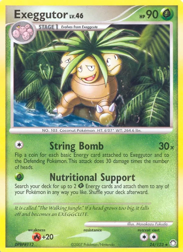 Exeggutor 24/123 Mysterious Treasures Pokémon card