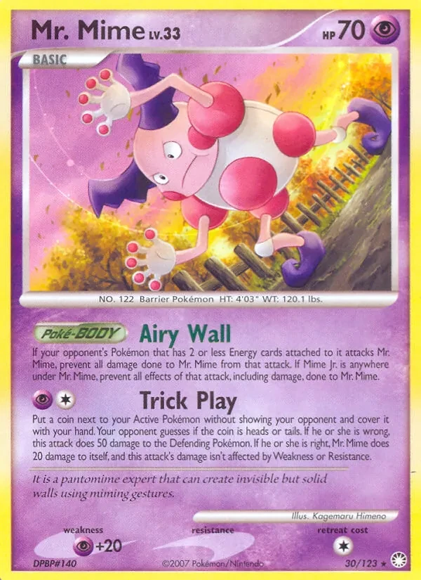 Mr. Mime 30/123 Mysterious Treasures Pokémon card