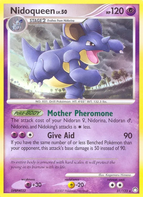 Nidoqueen 31/123 Mysterious Treasures Pokémon card