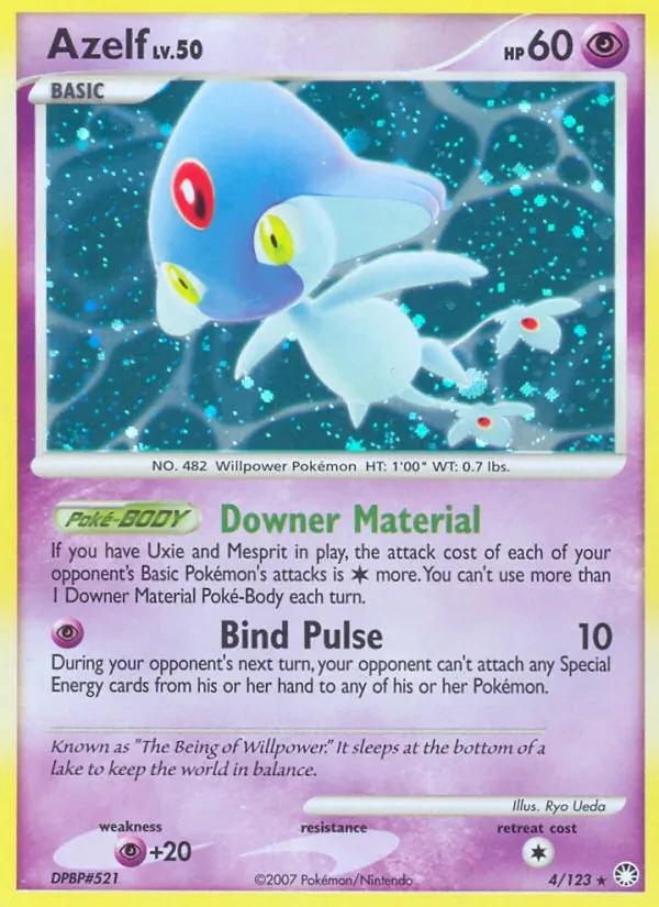 Azelf 4/123 Mysterious Treasures Pokémon Karte