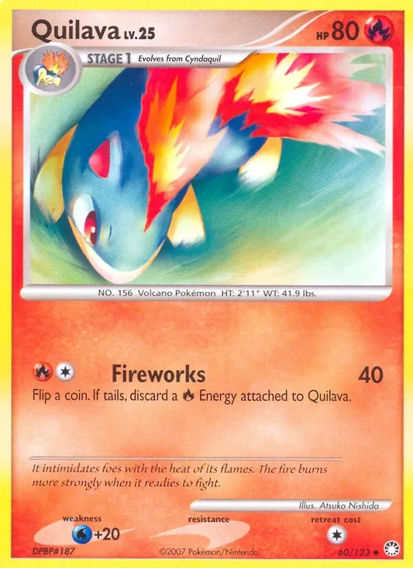 Quilava 60/123 Mysterious Treasures Pokémon card