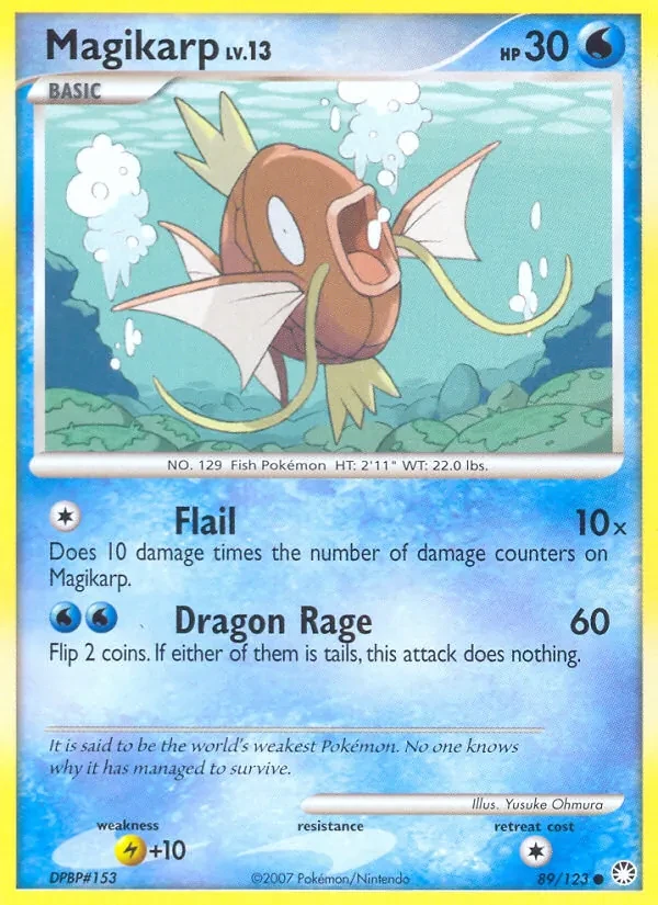 Magikarp 89/123 Mysterious Treasures Pokémon card