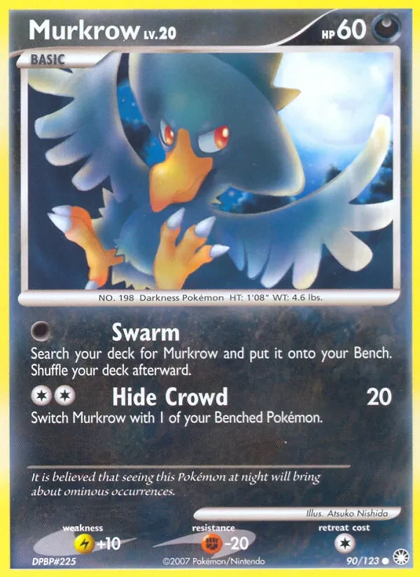 Murkrow 90/123 Mysterious Treasures Pokémon card