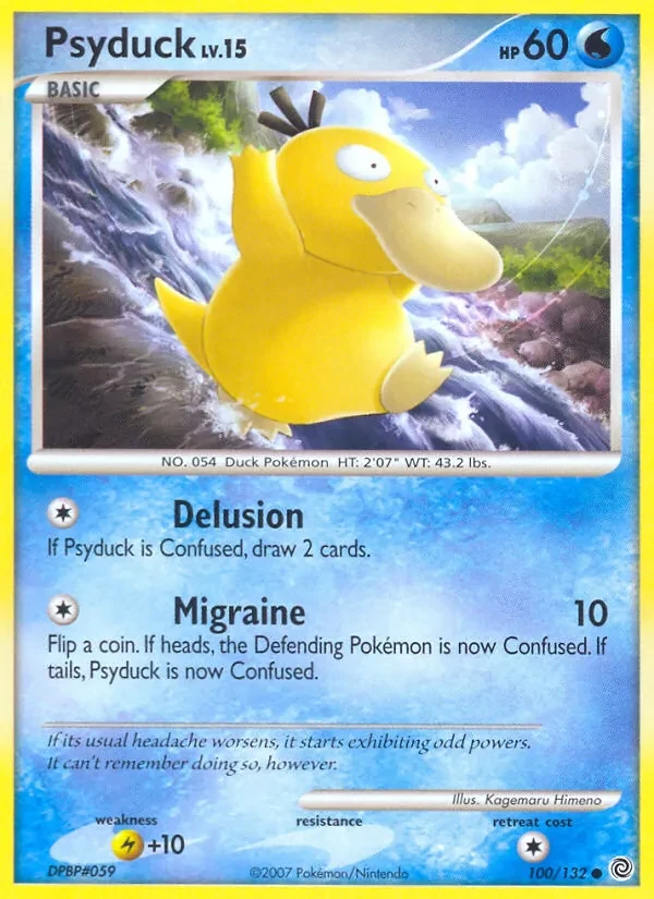 Psyduck 100/132 Secret Wonders Pokémon card