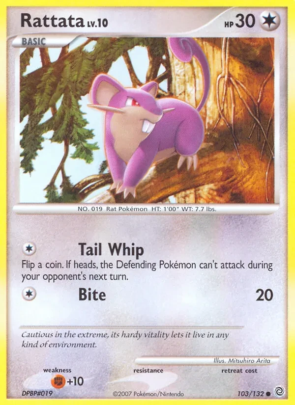 Rattata 103/132 Secret Wonders Pokémon card