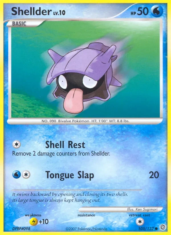 Shellder 105/132 Secret Wonders Pokémon card