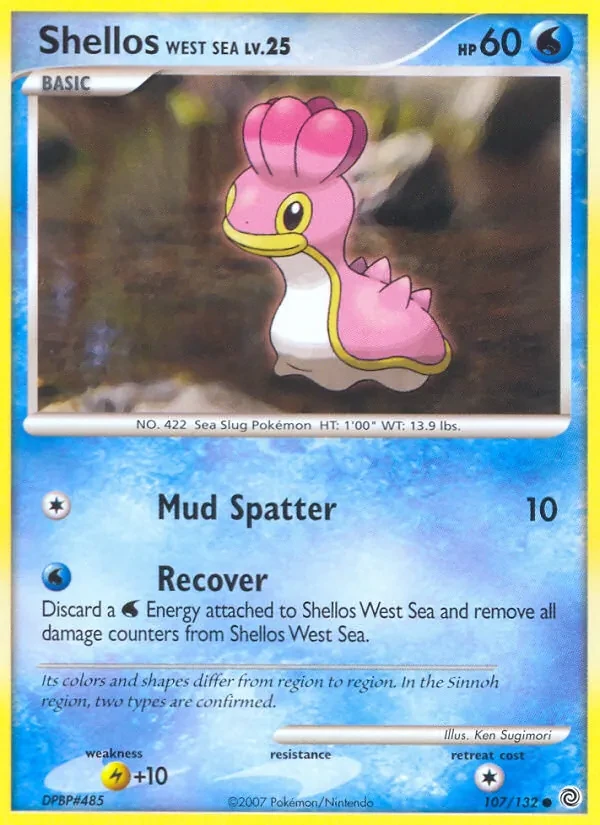 Shellos West Sea 107/132 Secret Wonders Pokémon Karte