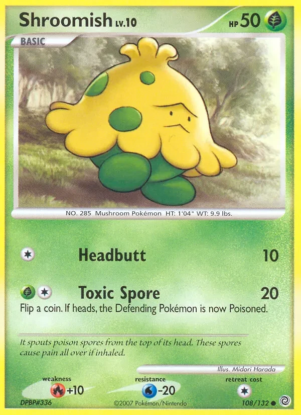 Shroomish 108/132 Secret Wonders Pokémon Karte