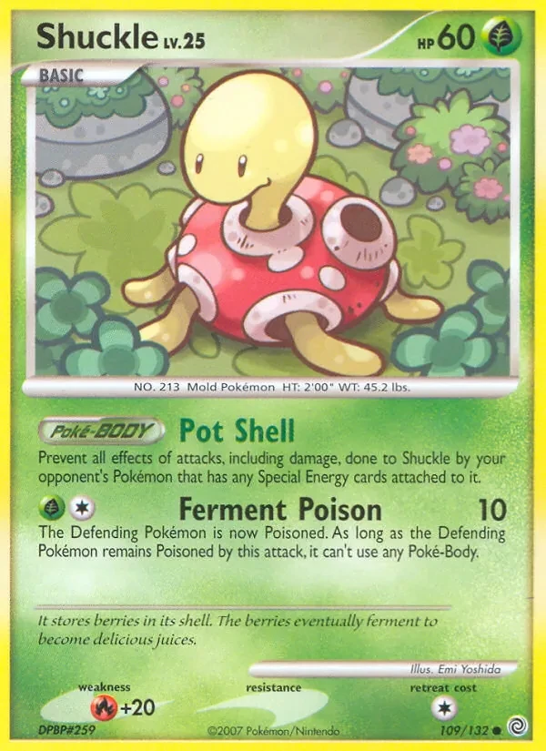 Shuckle 109/132 Secret Wonders Pokémon card