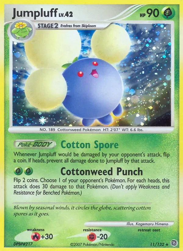 Jumpluff 11/132 Secret Wonders Pokémon card