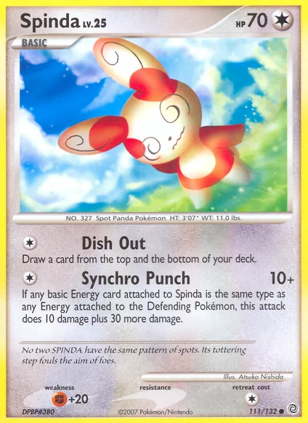 Spinda 111/132 Secret Wonders Pokémon card