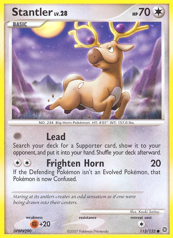 Stantler 113/132 Secret Wonders Pokémon card