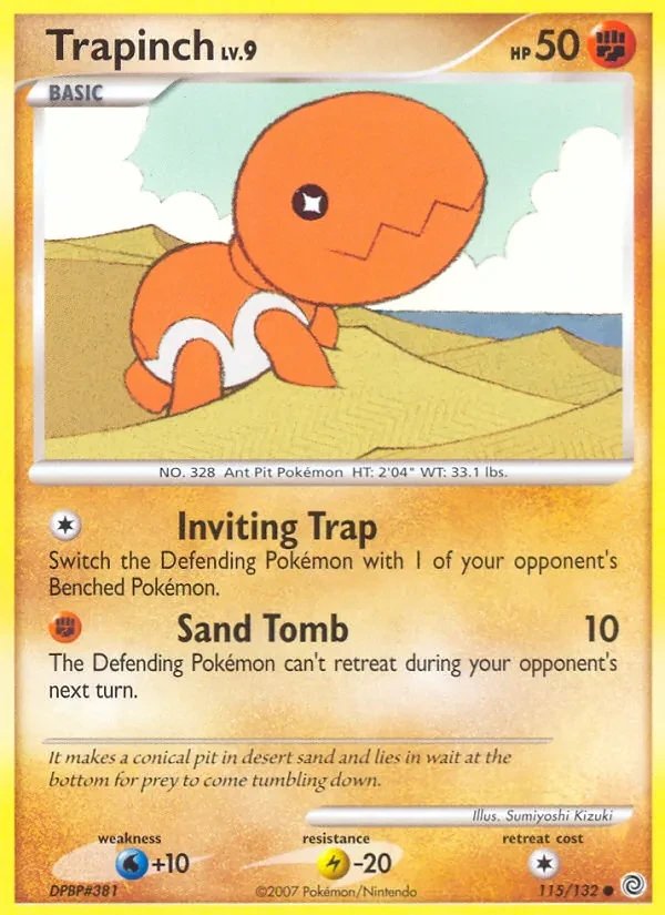 Trapinch 115/132 Secret Wonders Pokémon card