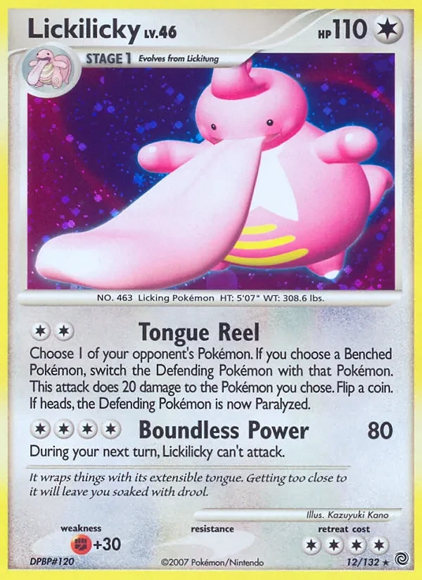 Lickilicky 12/132 Secret Wonders Pokémon card