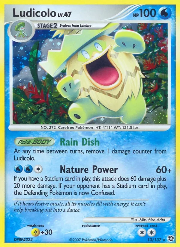 Ludicolo 13/132 Secret Wonders Pokémon card