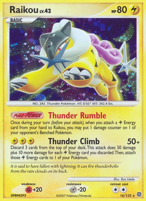 Raikou 16/132 Secret Wonders Pokémon kaart